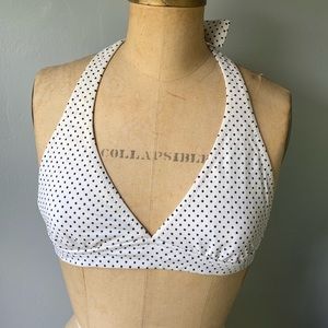 J. Crew Navy and White Bikini Size Medium